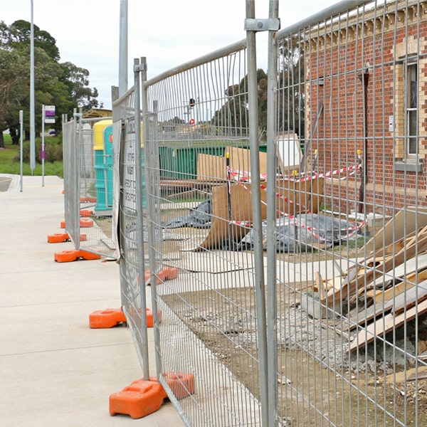 what's the procedure for scheduling the removal of the temporary fence after my job or even is over